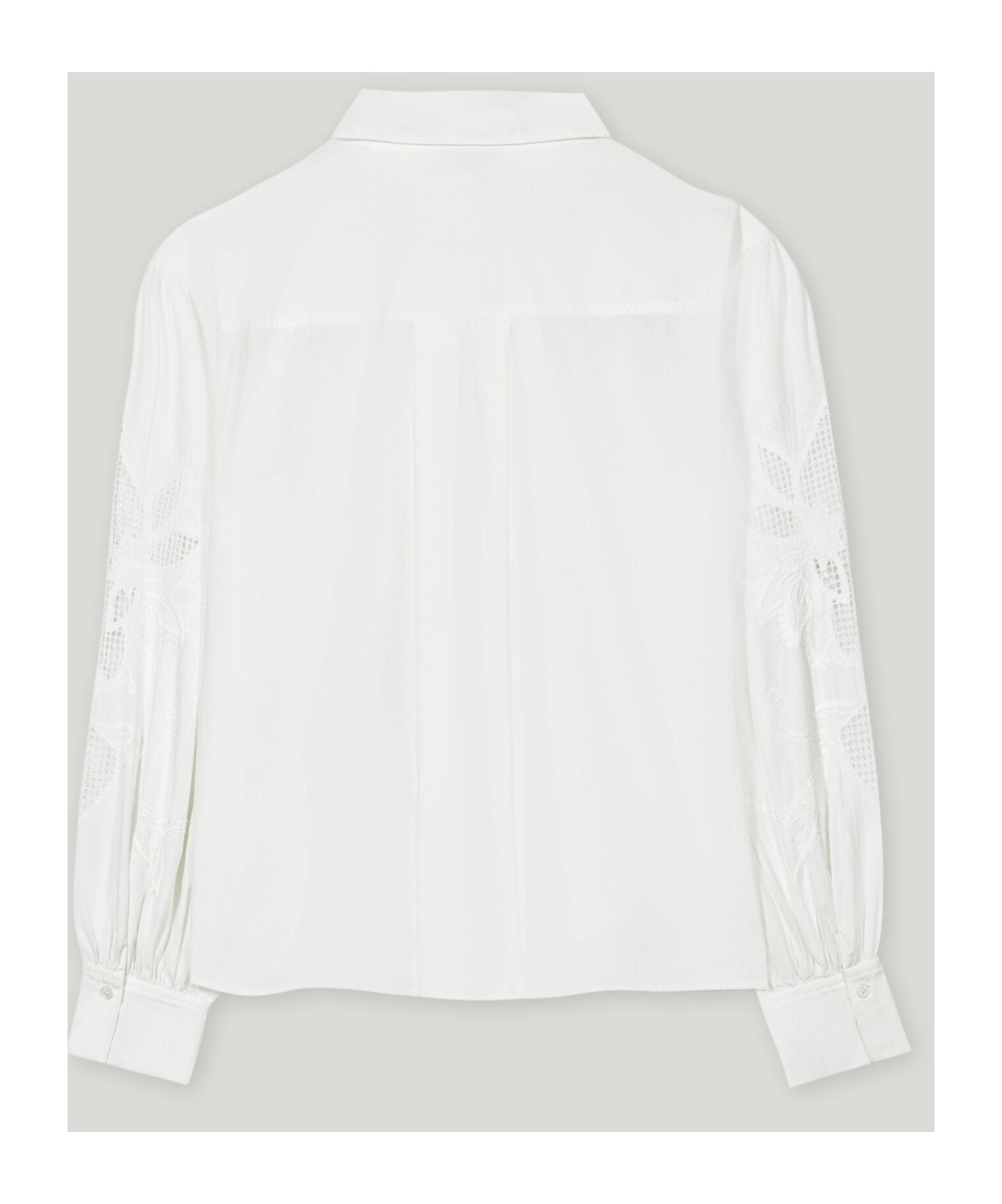 LUISA CERANO VOR LANGARM-BLUSE MIT STICKEREI