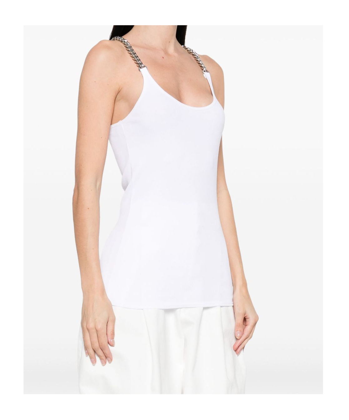 Stella Mccartney Ribbed Vest In White