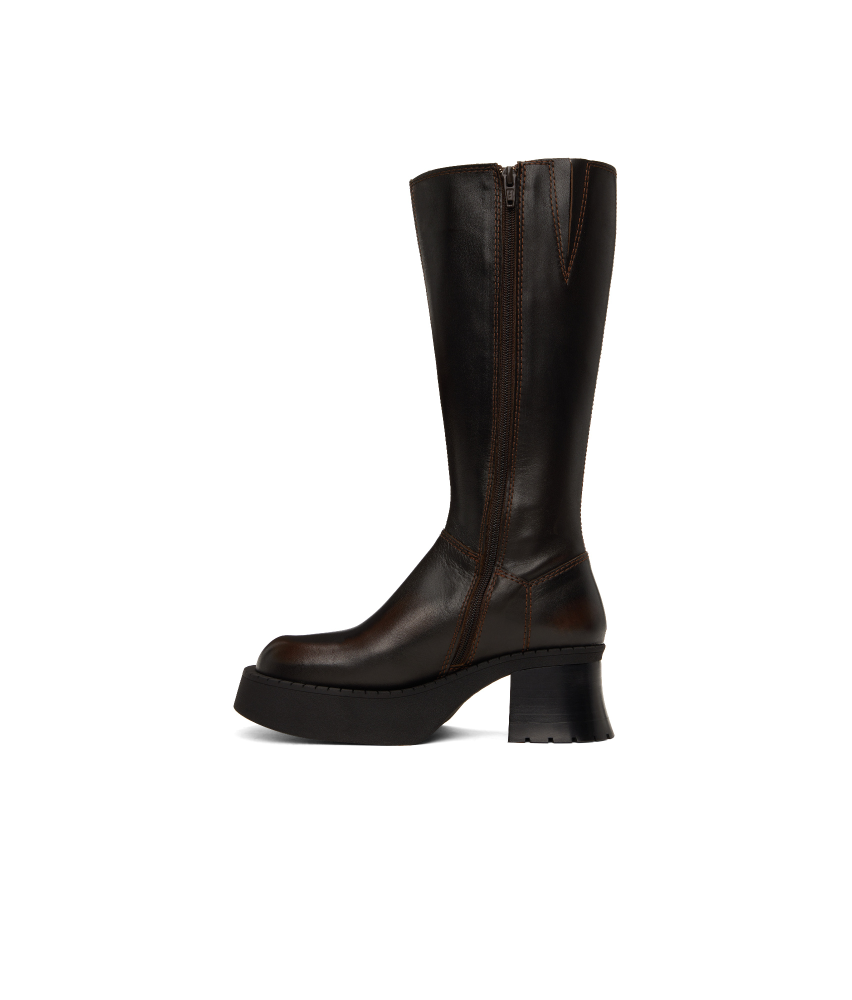 Miista Brown Alba Boots In Black
