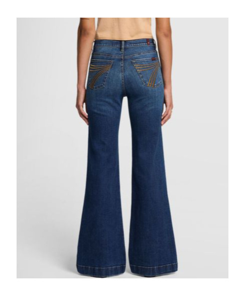 Shop 7 For All Mankind Logo-patch Straight Jeans In Blue