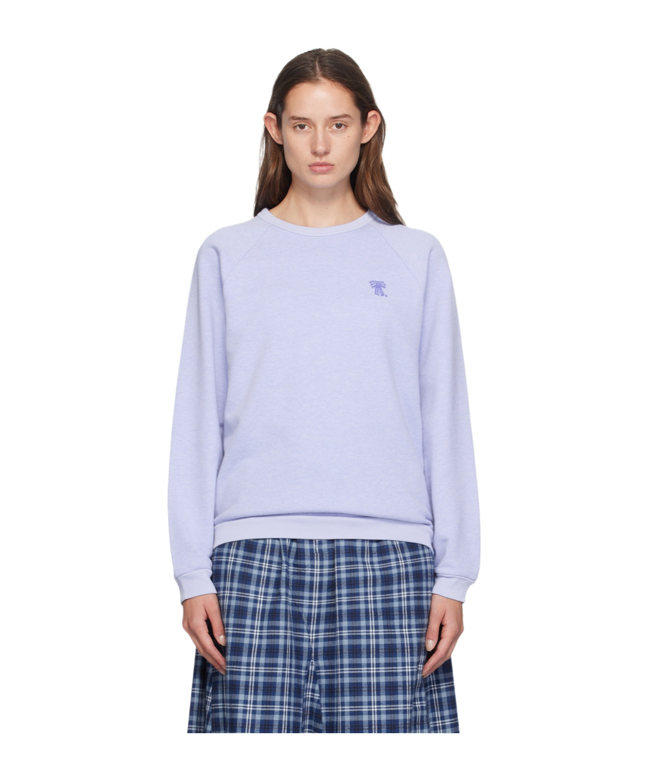 Acne Studios Long-sleeved Sweater In Blue