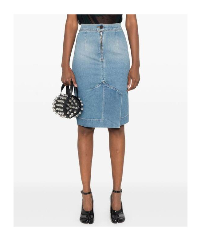 Vivienne Westwood Orb Logo Embroidery Skirt In Blue
