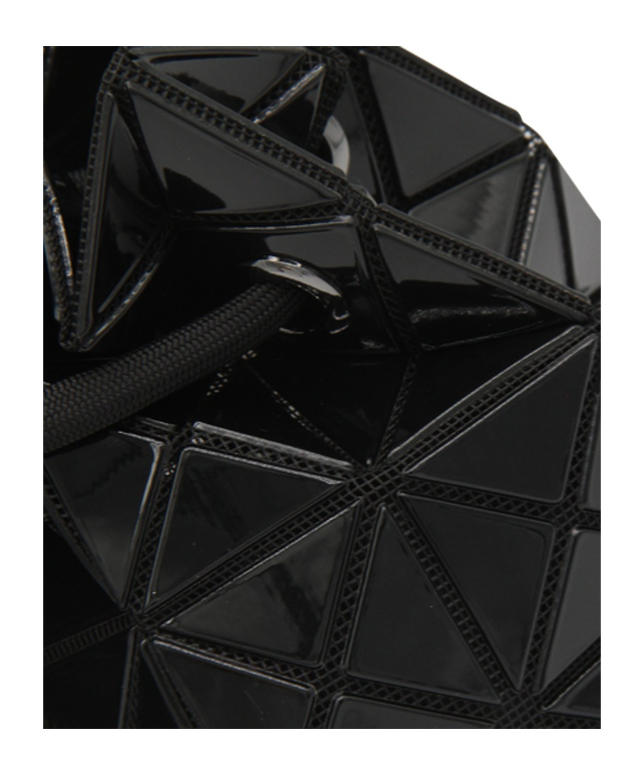 Bao Bao Issey Miyake Geometric Pattern Bucket Bag In Black