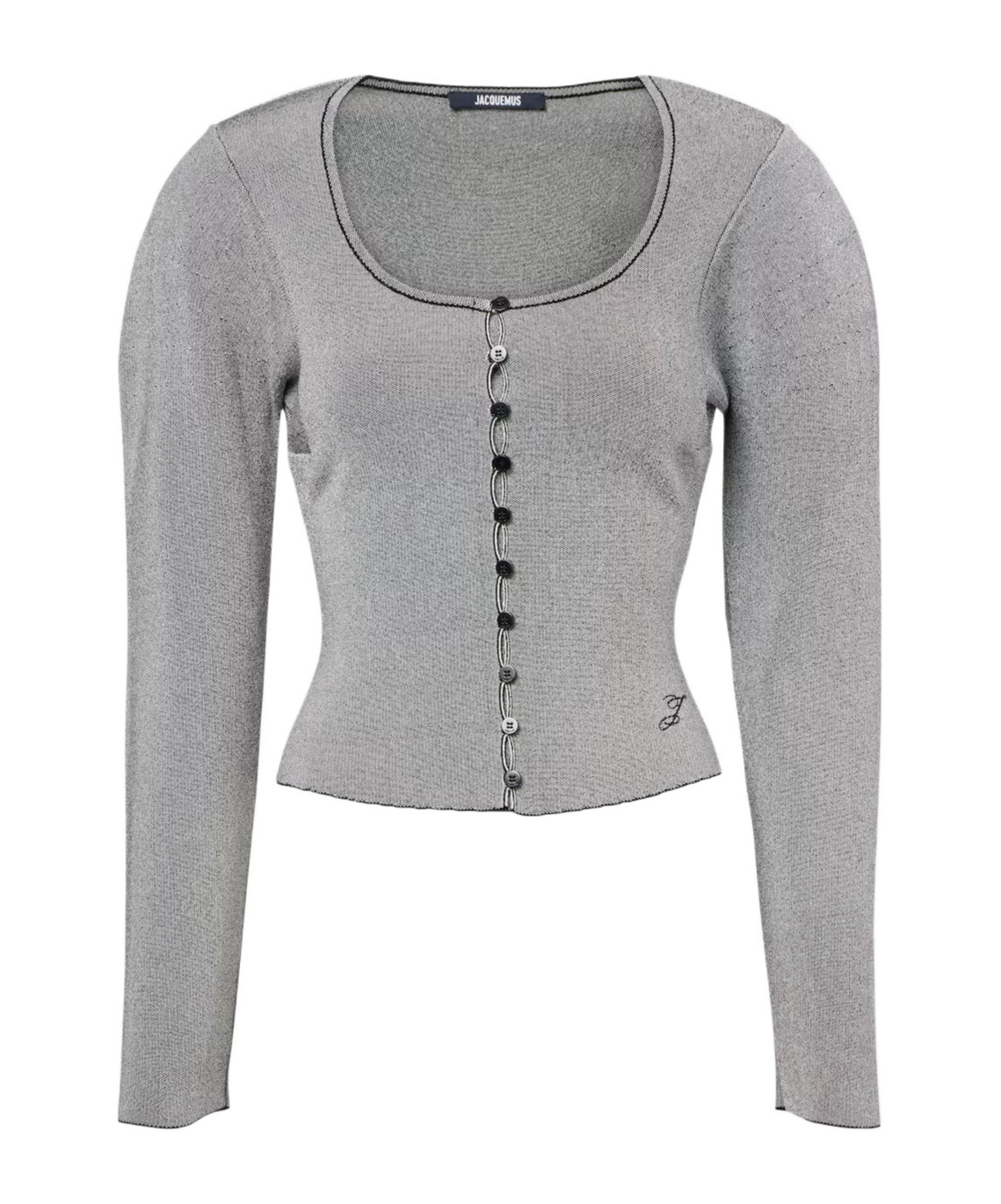 Jacquemus Long-sleeved Cardigan In Gray