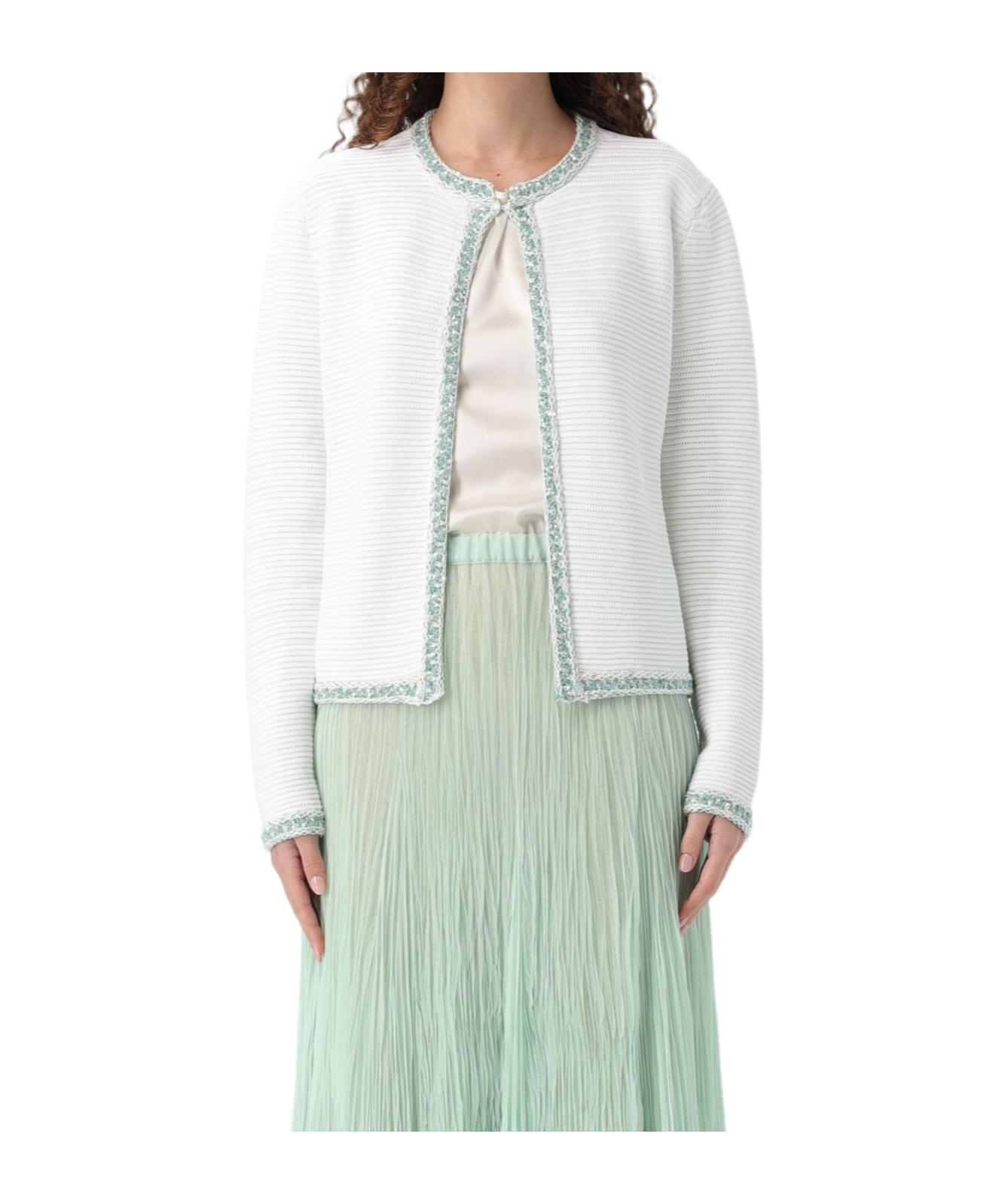 Fabiana Filippi Sequin-embellishment Jacket In White