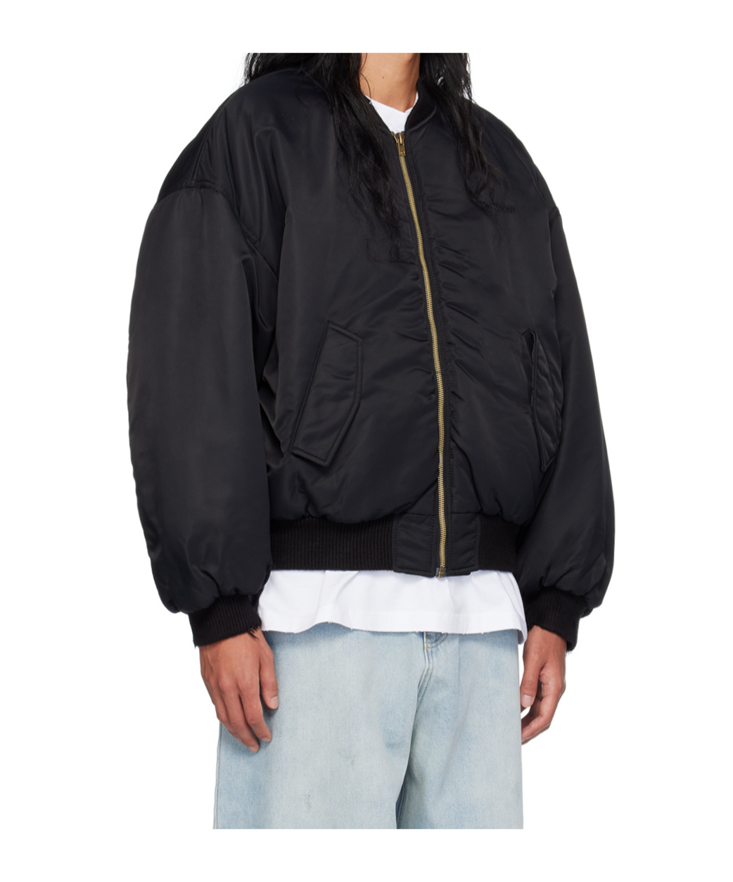 We11 Done Logo Pilot Casual Jacket In Green