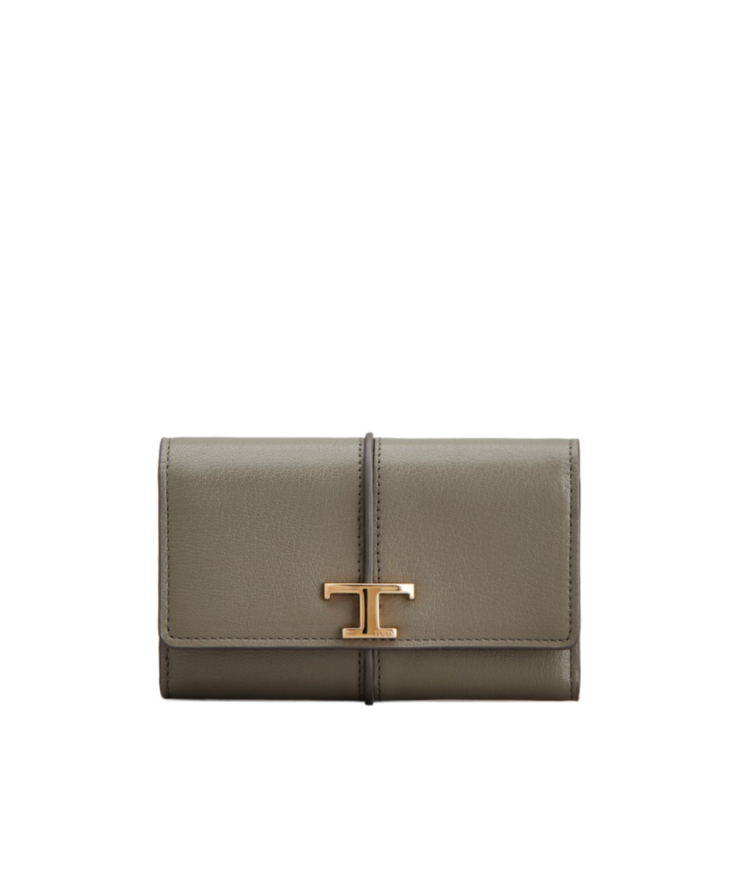 Tod's T Timeless Leather Wallet In Brown