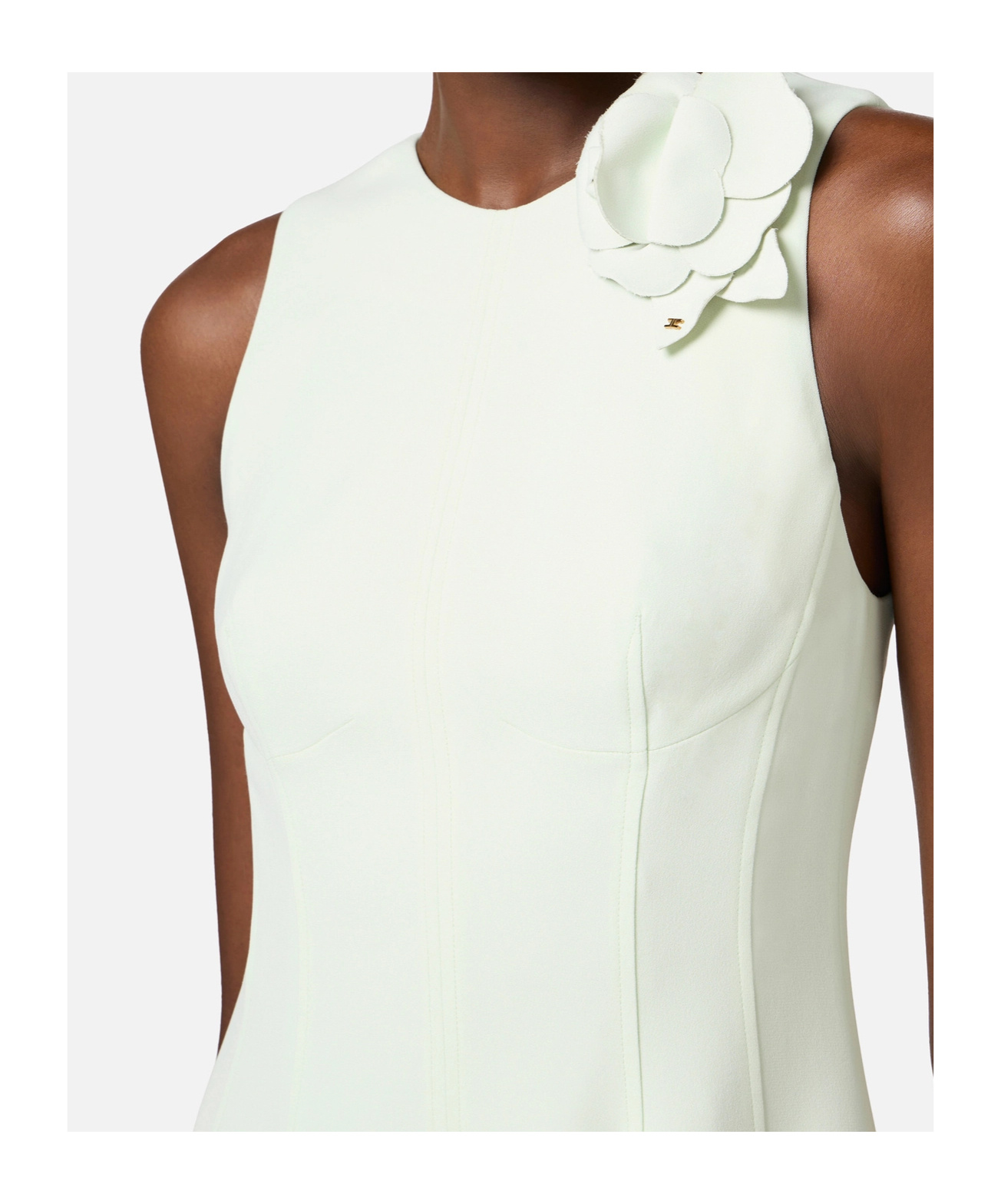 Elisabetta Franchi Vestido Midi - Blanco In White
