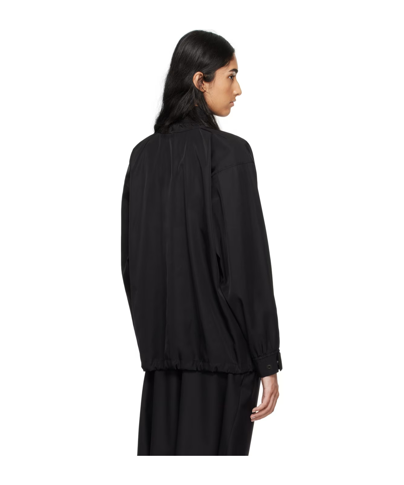 The Row Nesson Oversized Linen Button-down Shirt In Black