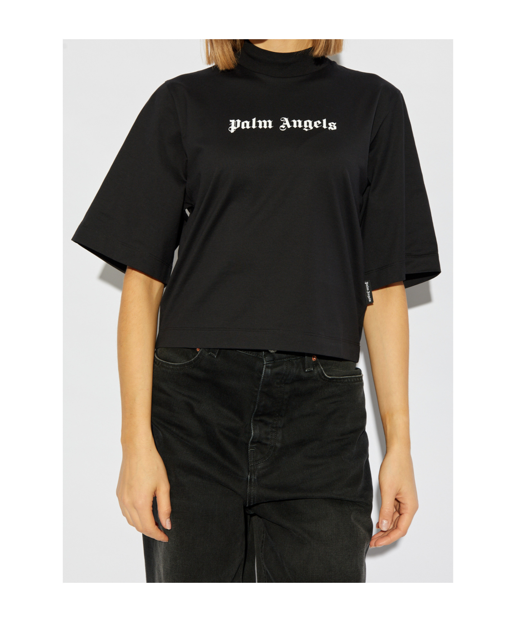 Palm Angels Cotton T-shirt In Black
