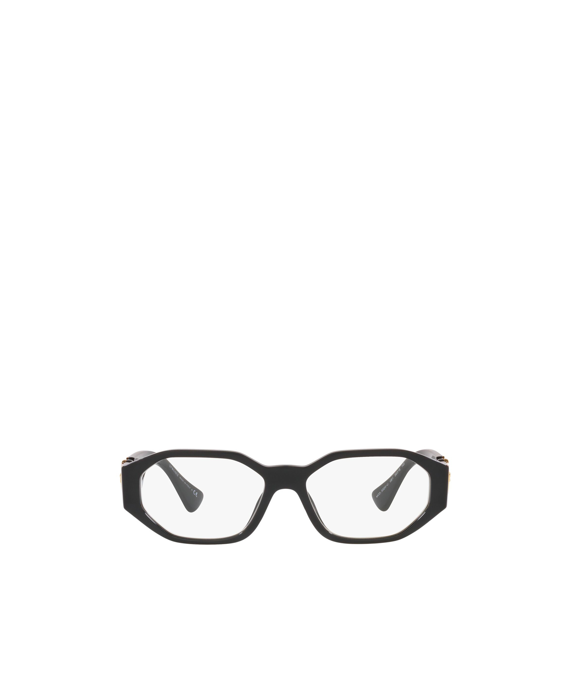 Versace 56mm Irregular Optical Glasses In Black