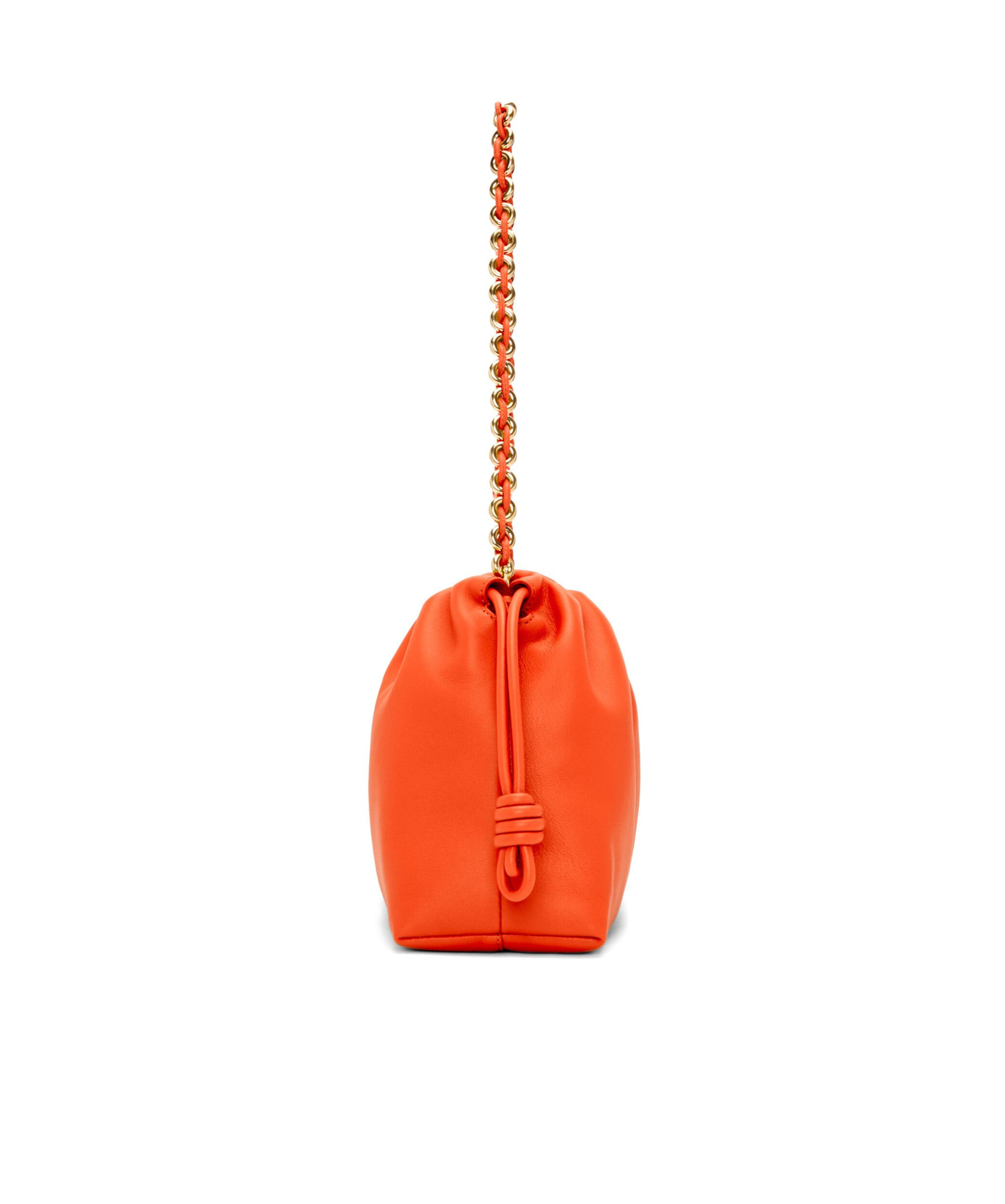 Loewe Womens Vivid Orange Flamenco Medium Leather Shoulder Bag In Orange
