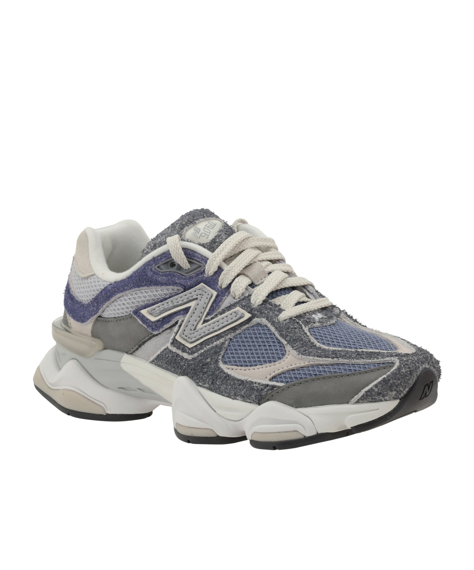 New Balance Mesh Panel Sneakers With Textured Outsole In Gray