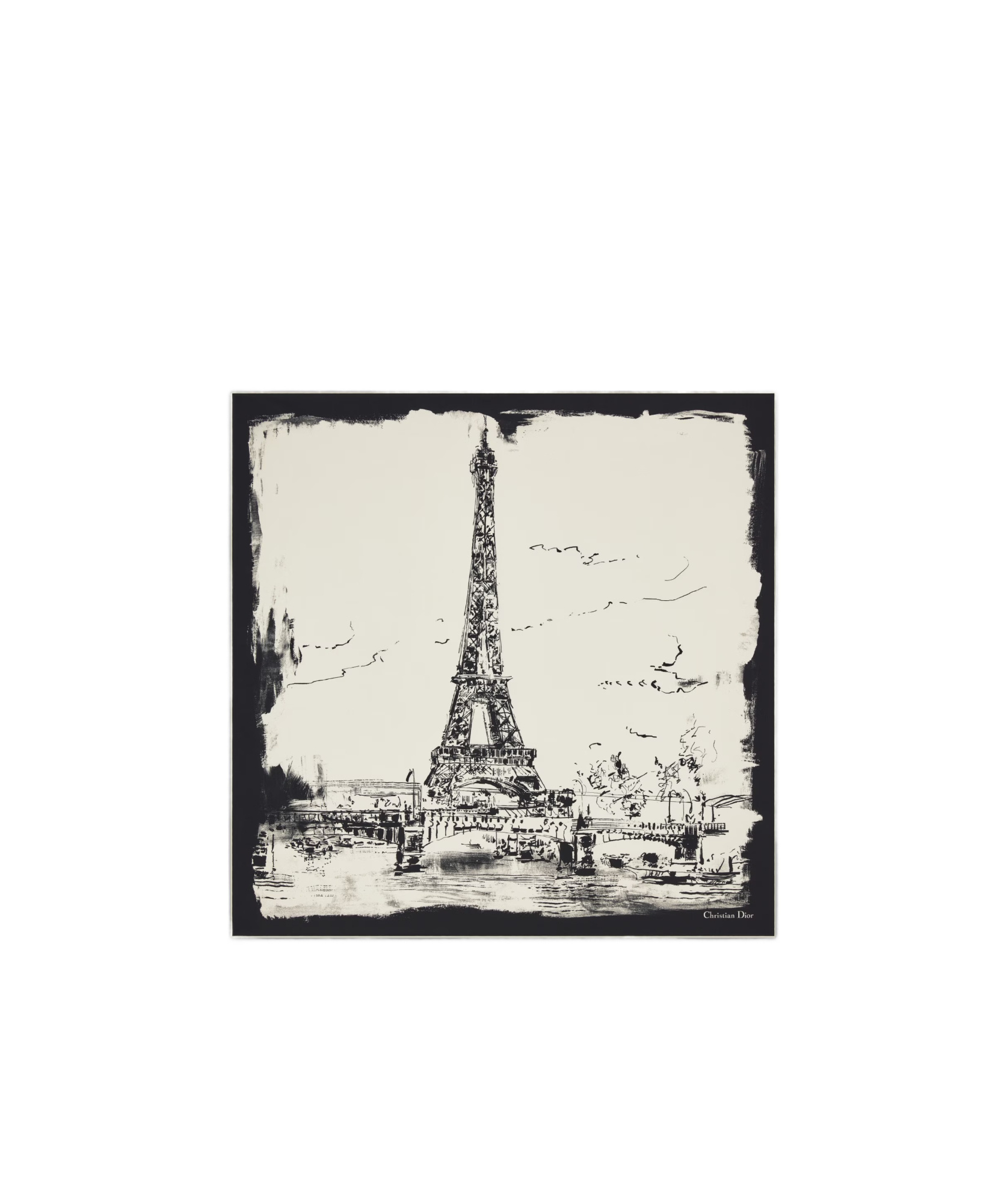 Dior Logo Square Scarf In Multicolor