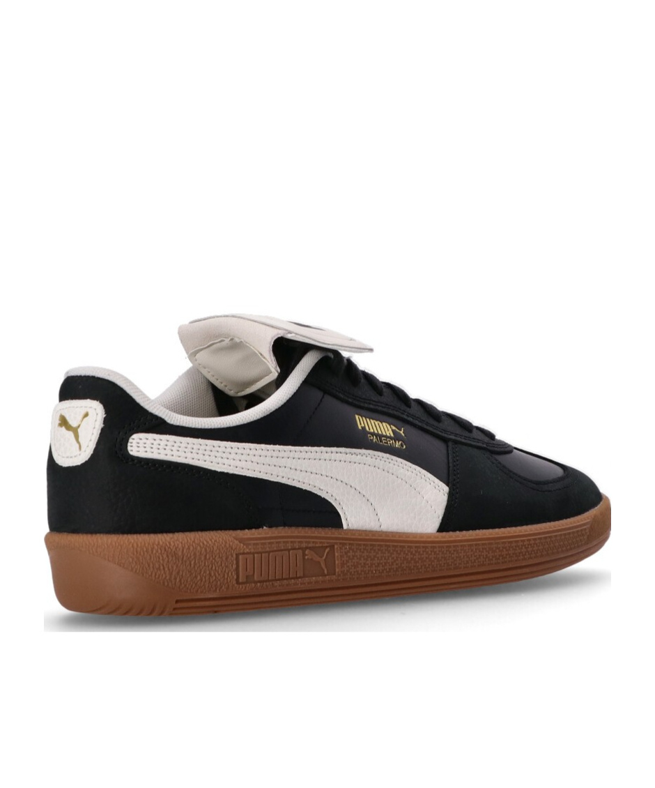 Puma Mens Palermo Leather Trainers Mens Shoe In Black