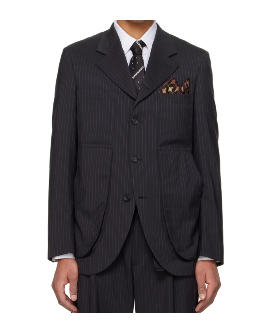 Comme Des Garçons Long-sleeved Suit Jacket