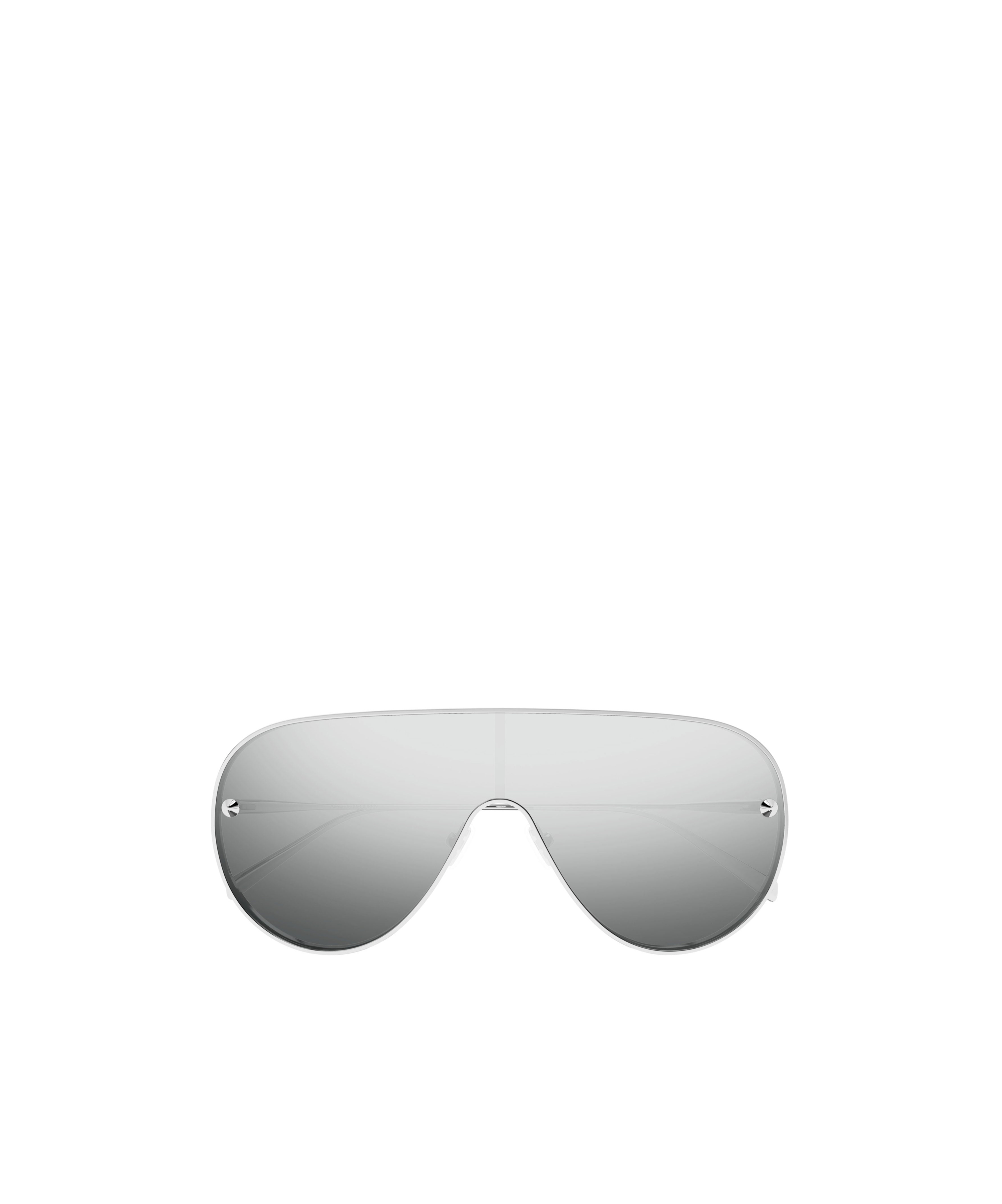 Alexander Mcqueen Geometric Frame Sunglasses In Gray