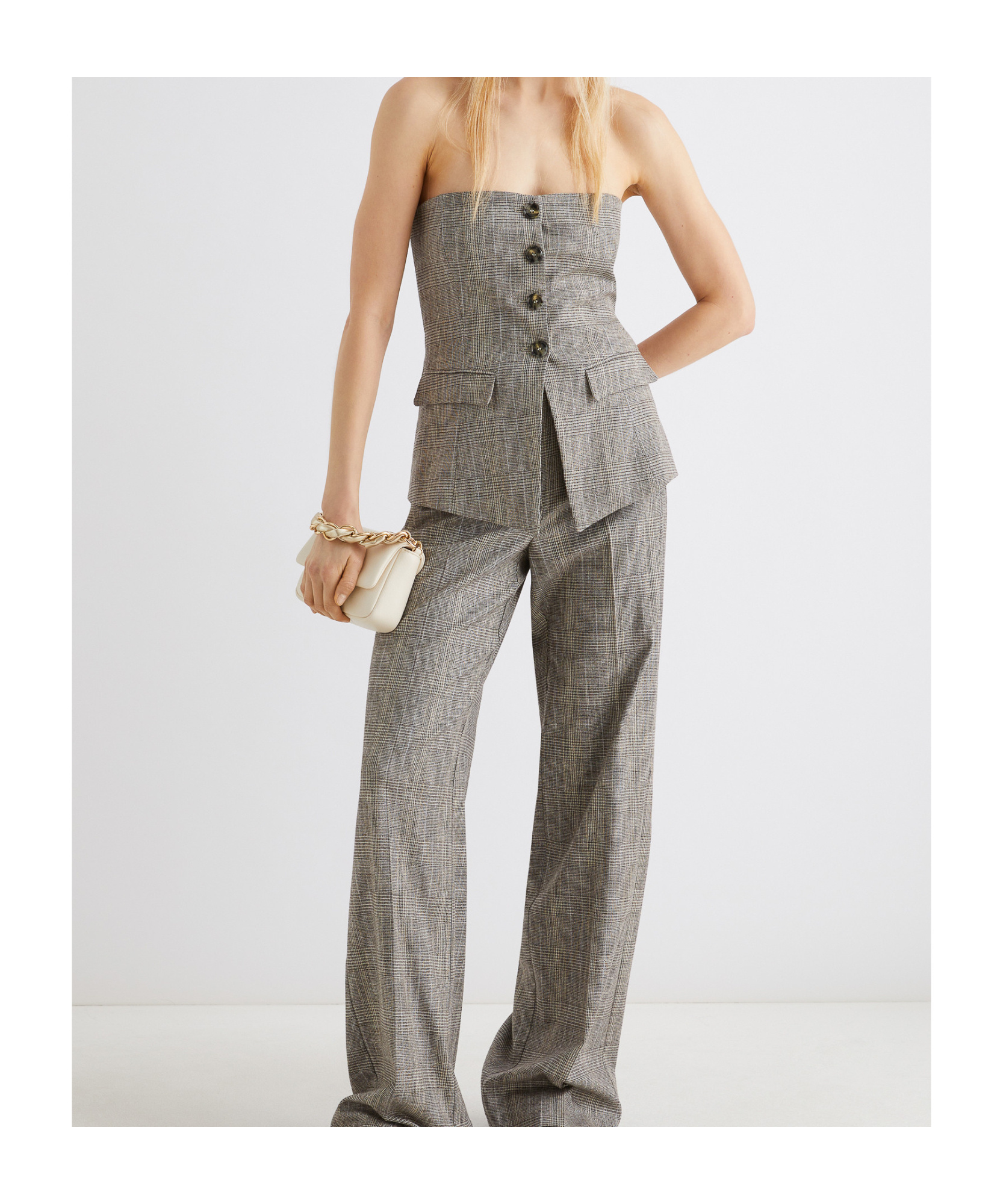 Marella Fatuo Button-front Top In Gray
