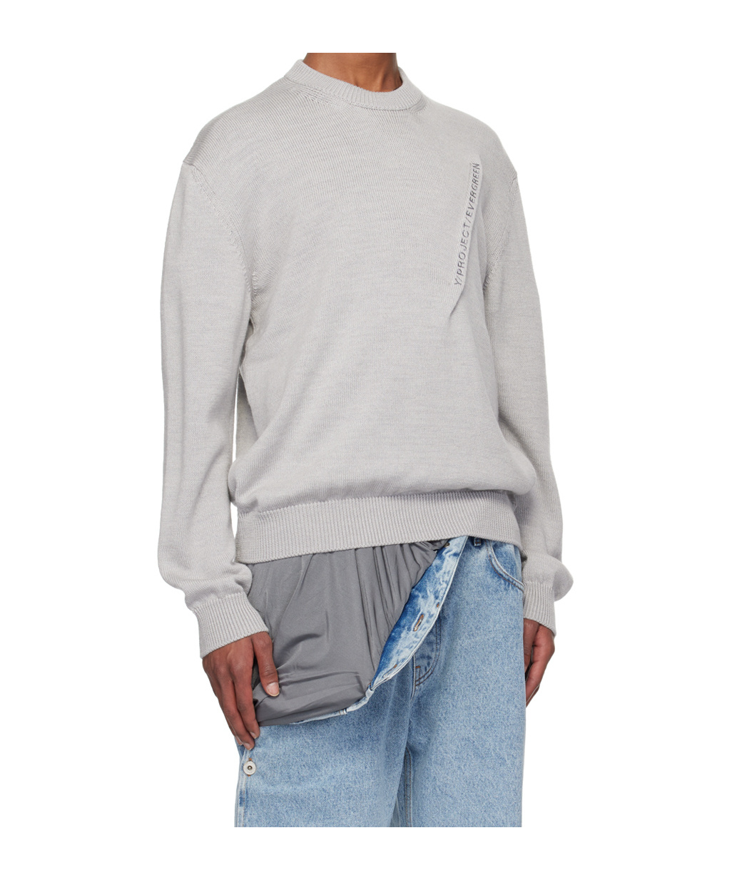 Y/project Long-sleeved Sweater In White