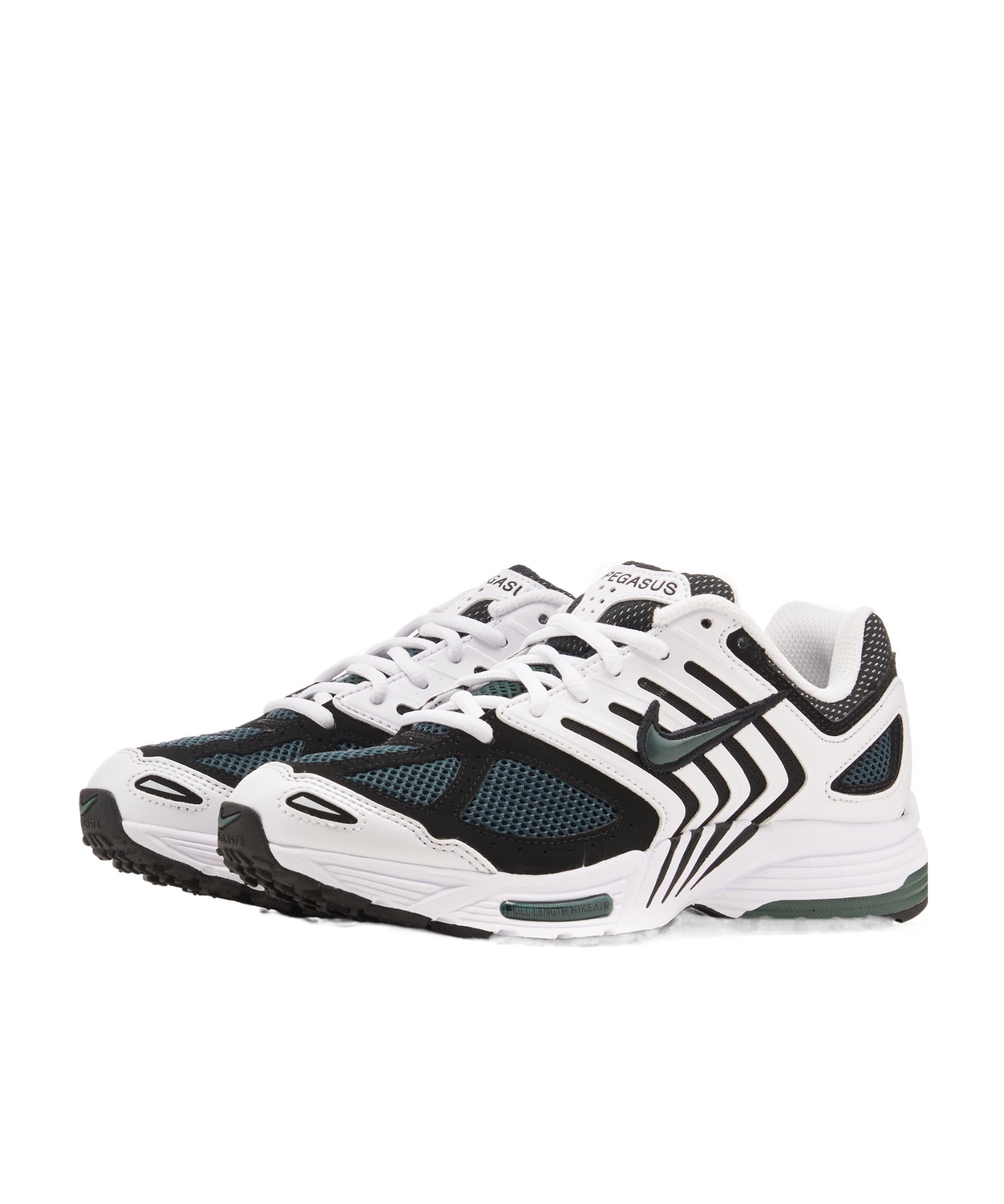 Nike Mesh Upper Sneakers Leather Overlays In White