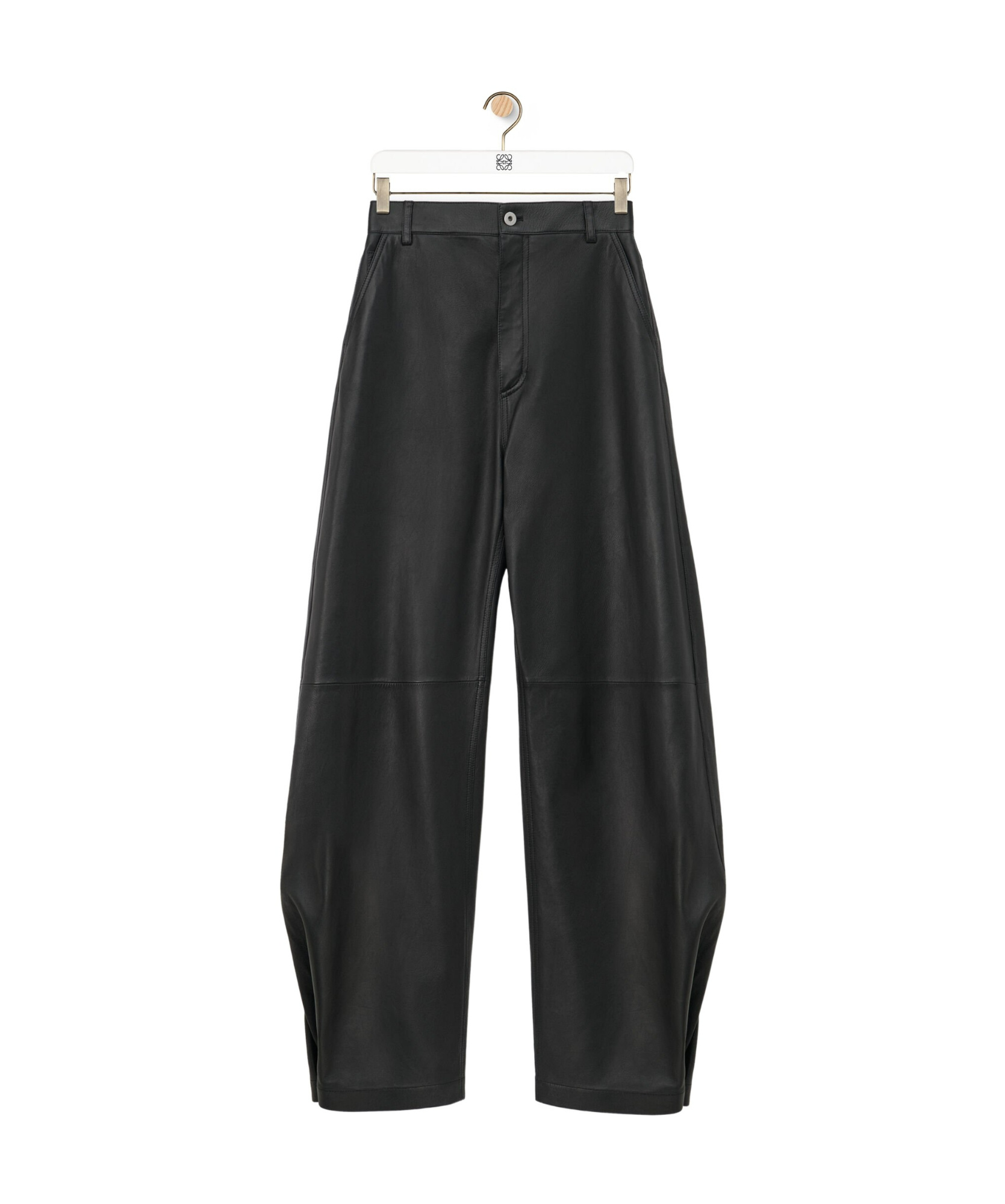 Loewe Lantern Pleated Casual Pants In Black