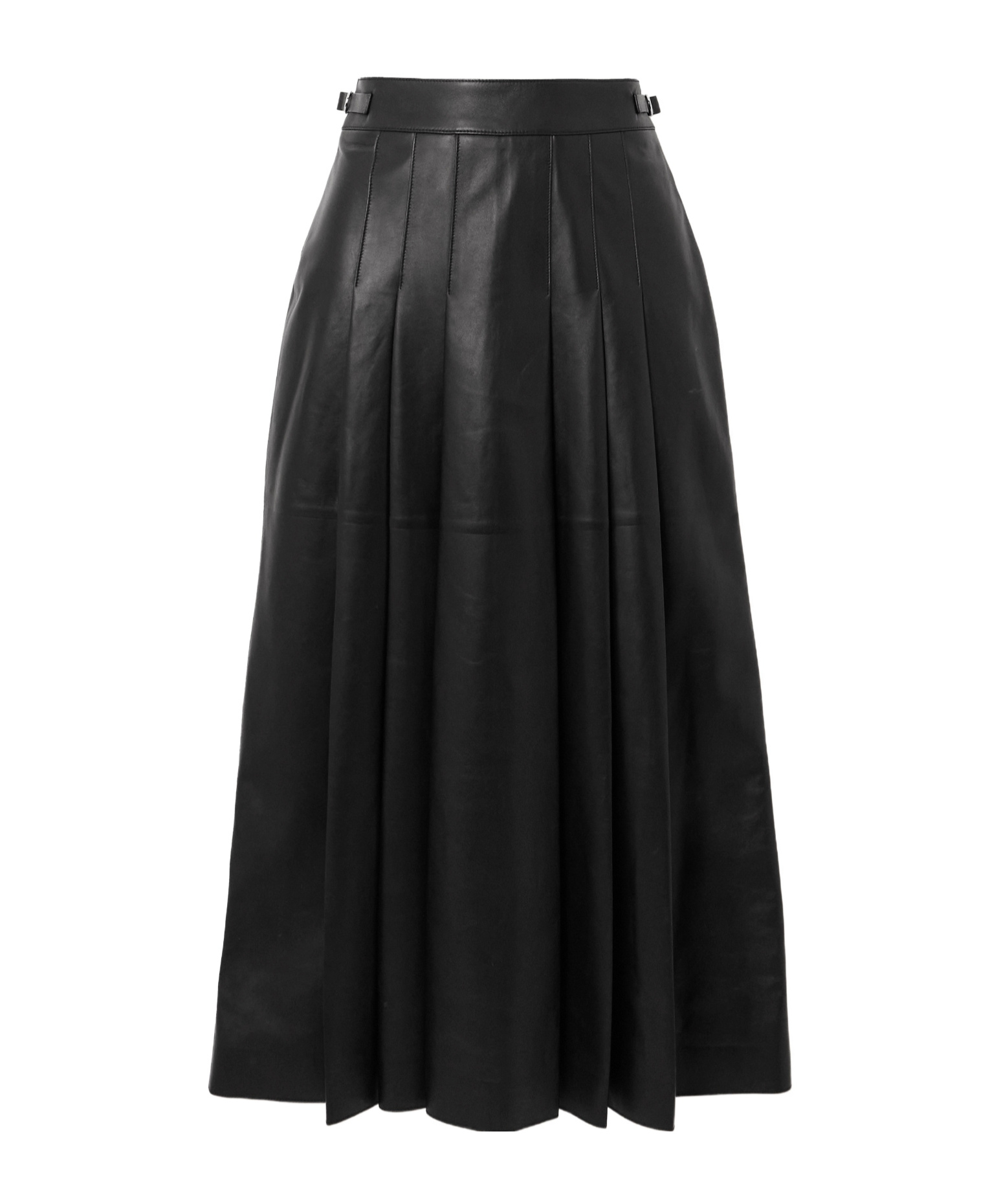 Gabriela Hearst Pleated Midi Skirt In Black