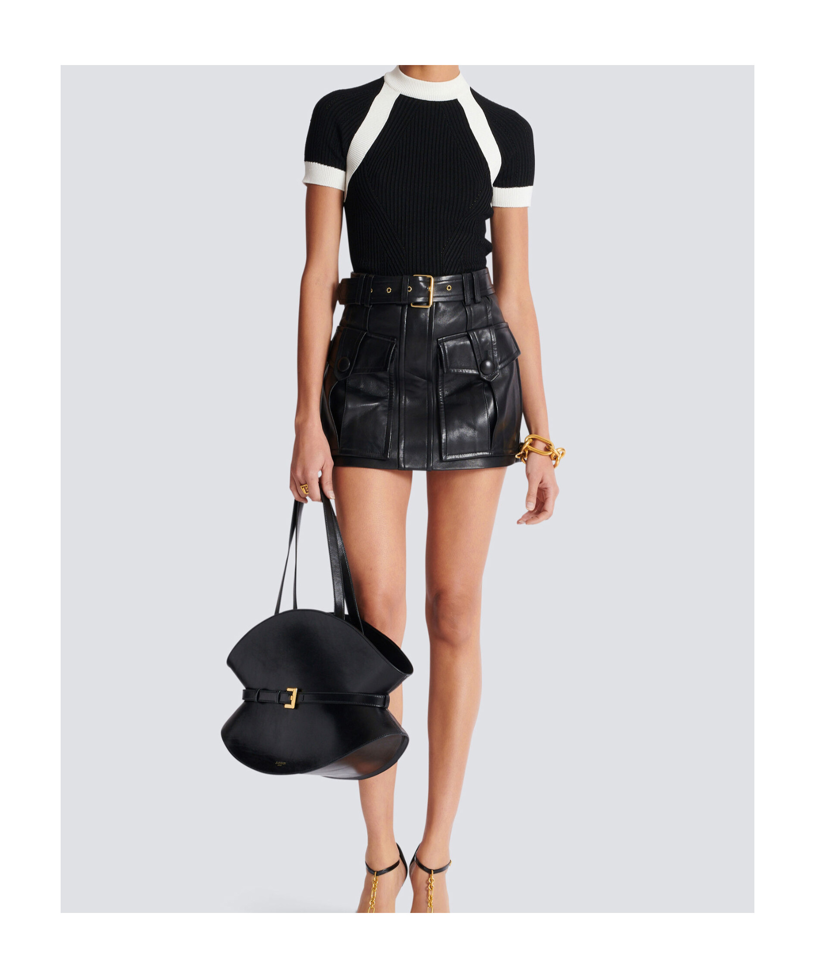 Balmain Short-sleeved Knit Top