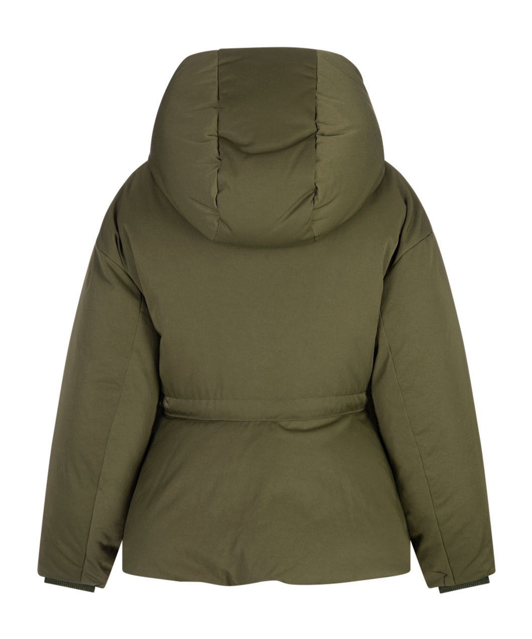Alexander Mcqueen Relaxed Silhouette Coat With High Collar In Green