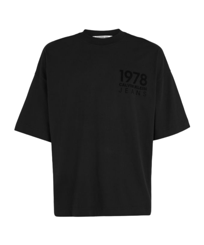 Calvin Klein Jeans Est.1978 Logo Silhouette T-shirt In Black