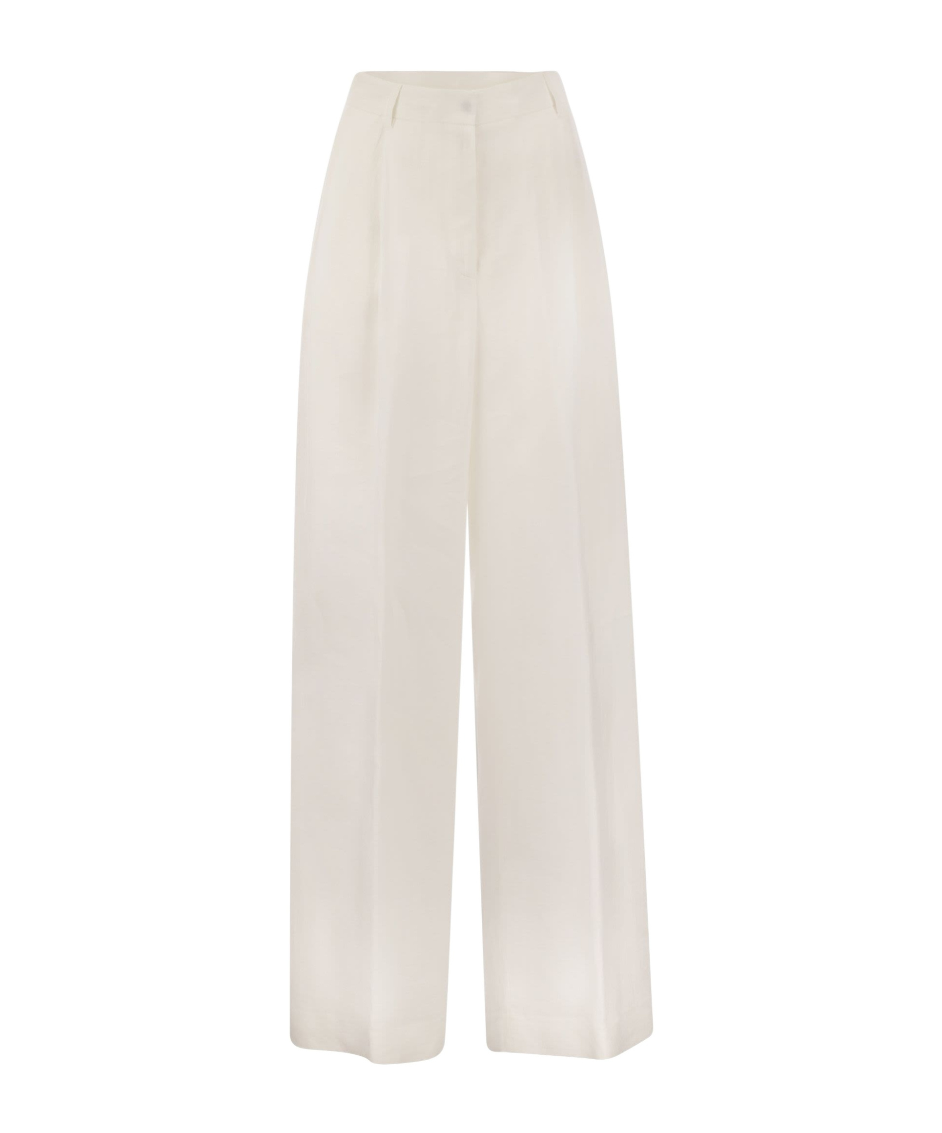 Antonelli Tulipano - Linen Wide Trousers