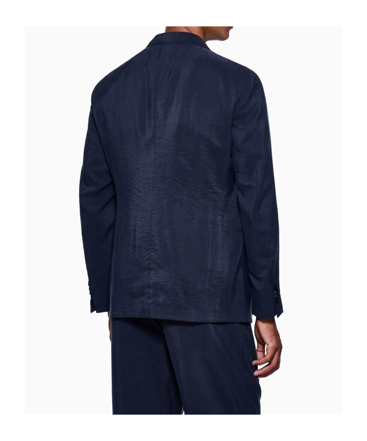 Giorgio Armani Patch-pocket Single-breasted Blazer In Blue