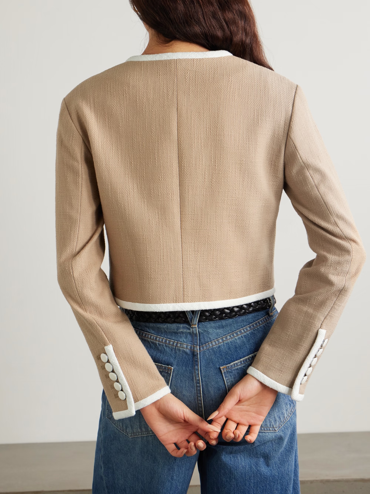 Veronica Beard Button Casual Jacket In Brown