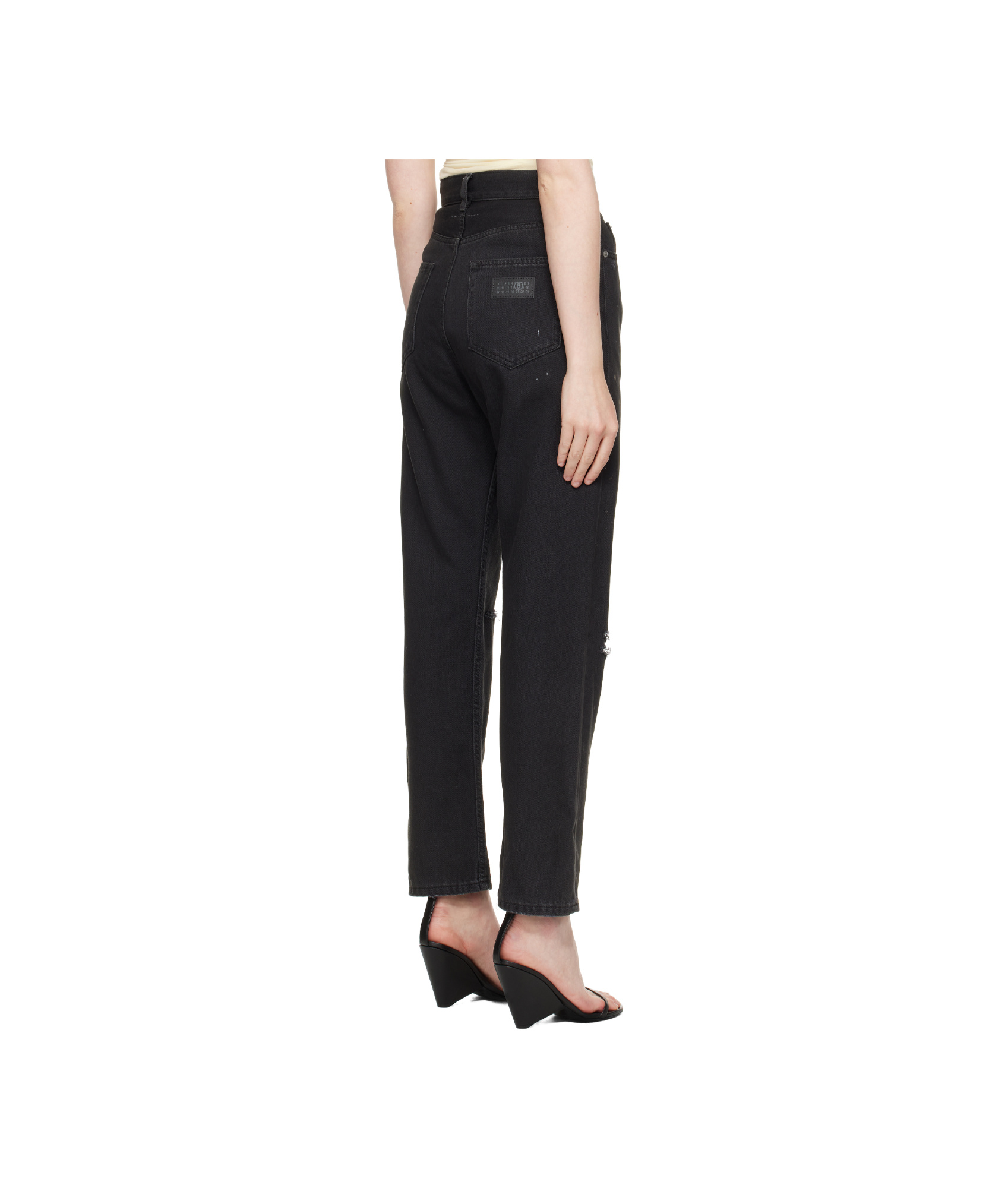 Shop Mm6 Maison Margiela Distressed Jeans