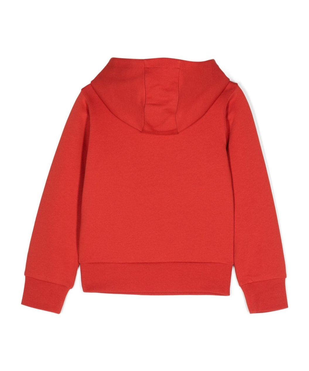 Moncler Logo-print Cotton Hoodie In Red