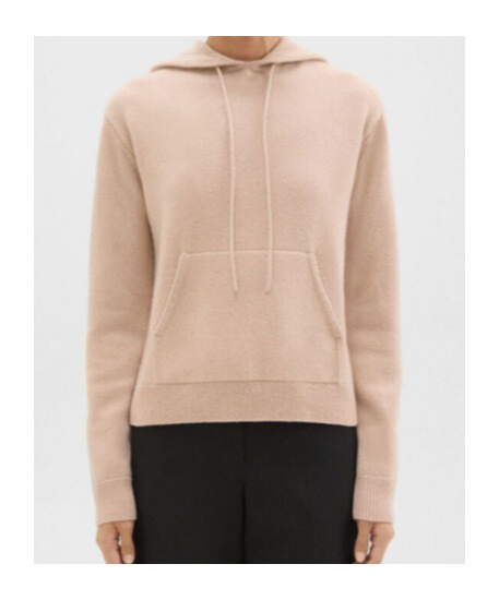 Theory Long-sleeved Sweater In Nude