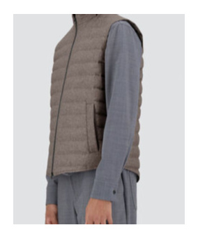 Herno Cashmere And Silk Sleeveless In Gray