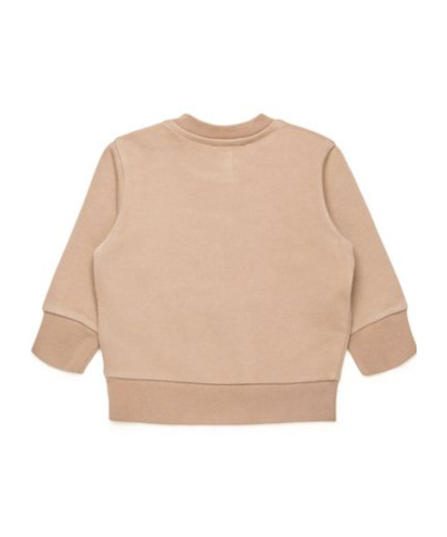 Diesel Graphic-print Cotton Sweatshirt In Nude
