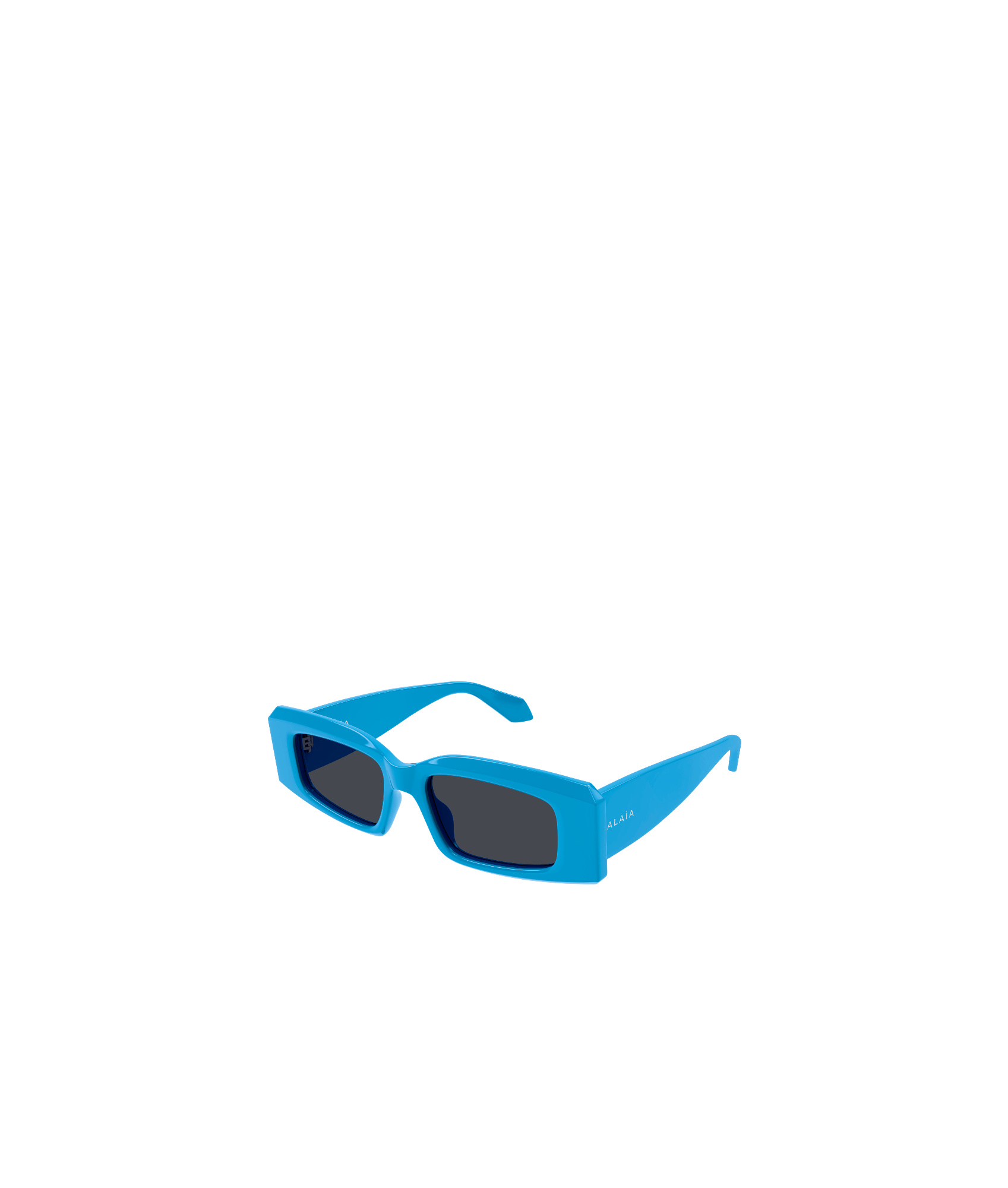 Shop Alaïa Rectangle Frame Sunglasses In Blue