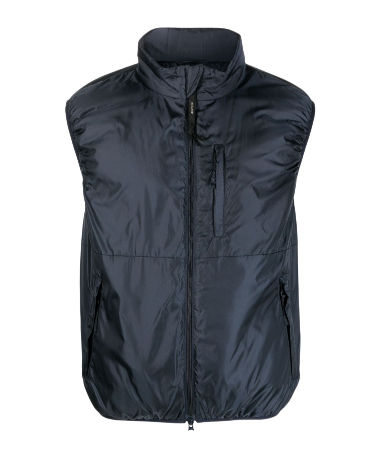 Aspesi High-necked Padded Jacket In Blue