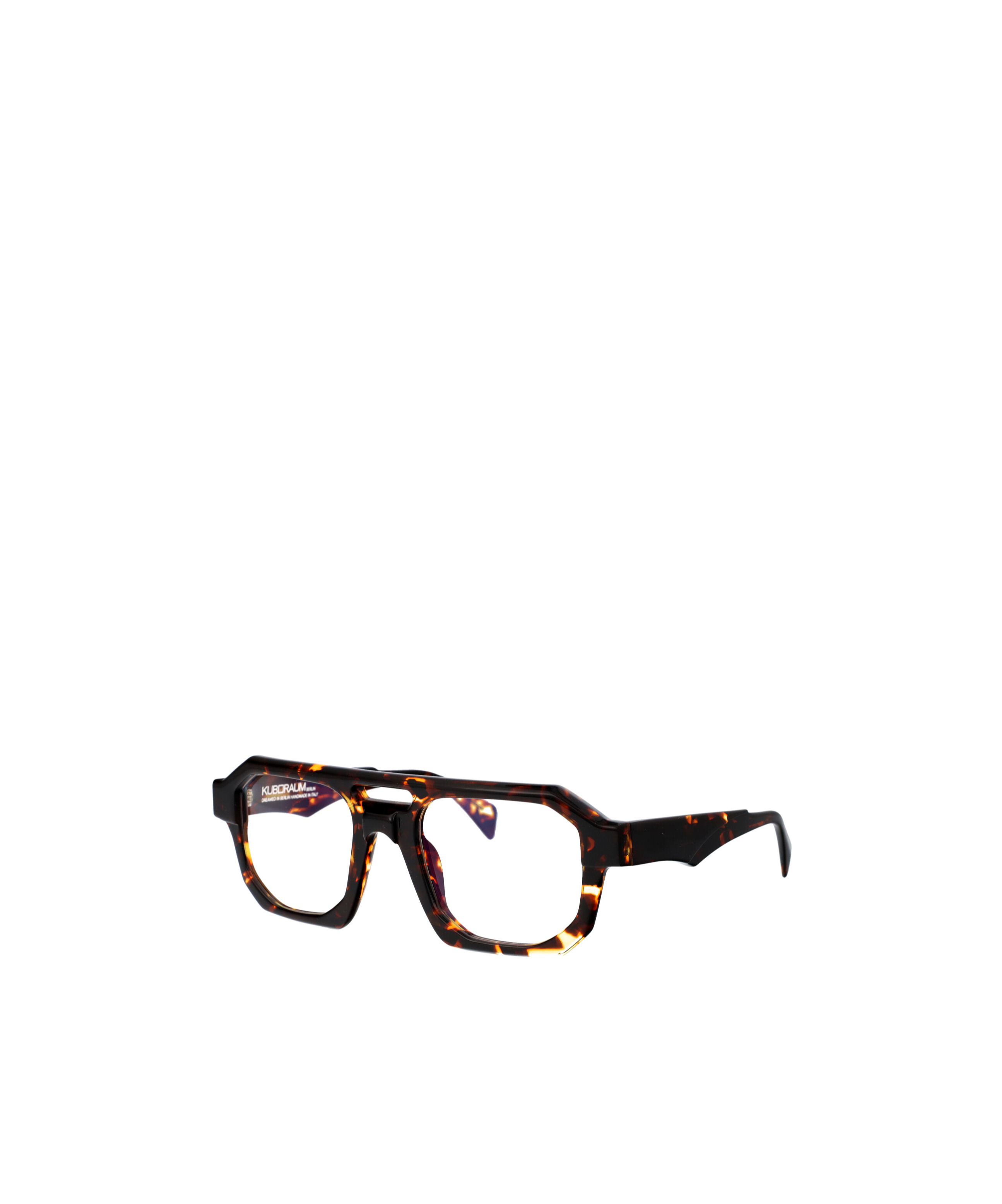 Kuboraum Full Frame Plain Mirror In Tor Tortoise