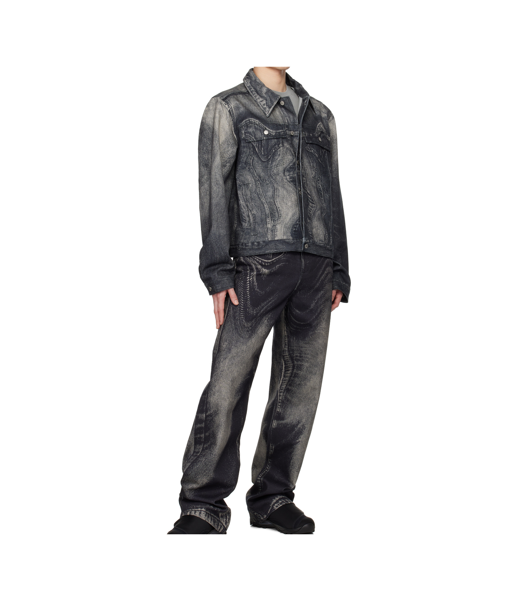 Camperlab Twist Print Denim Jacket