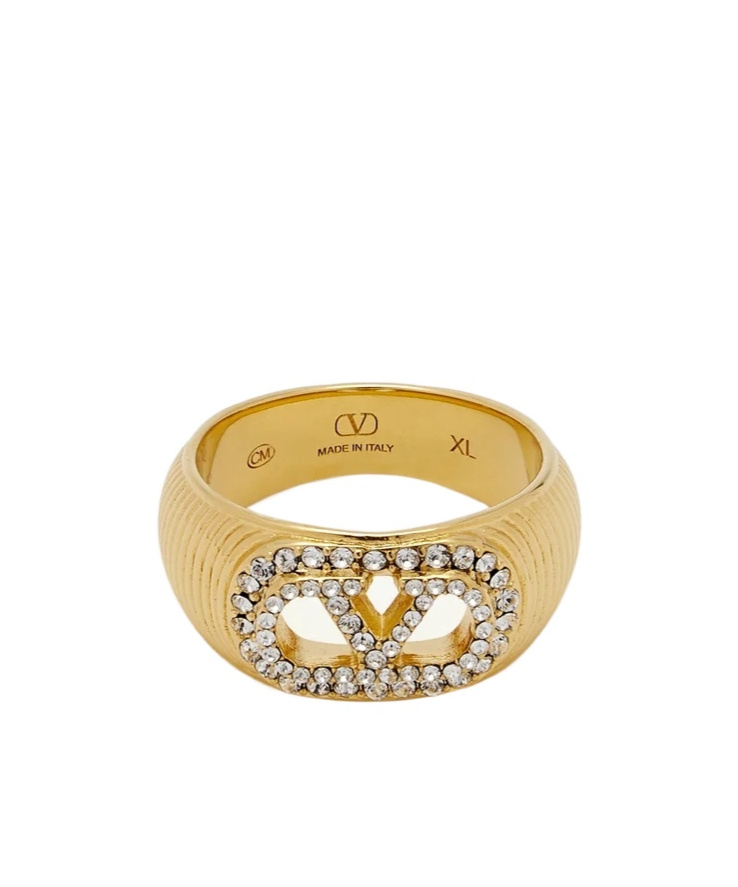 Valentino Garavani Logo Ring In No