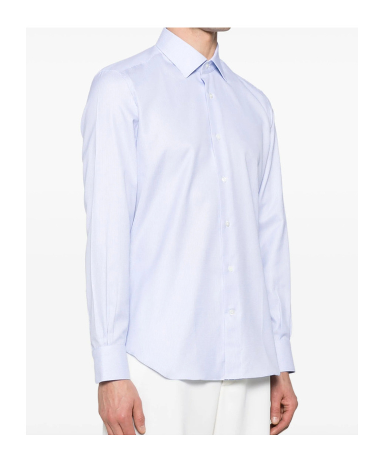 Mazzarelli Lapel Long Sleeve Shirt