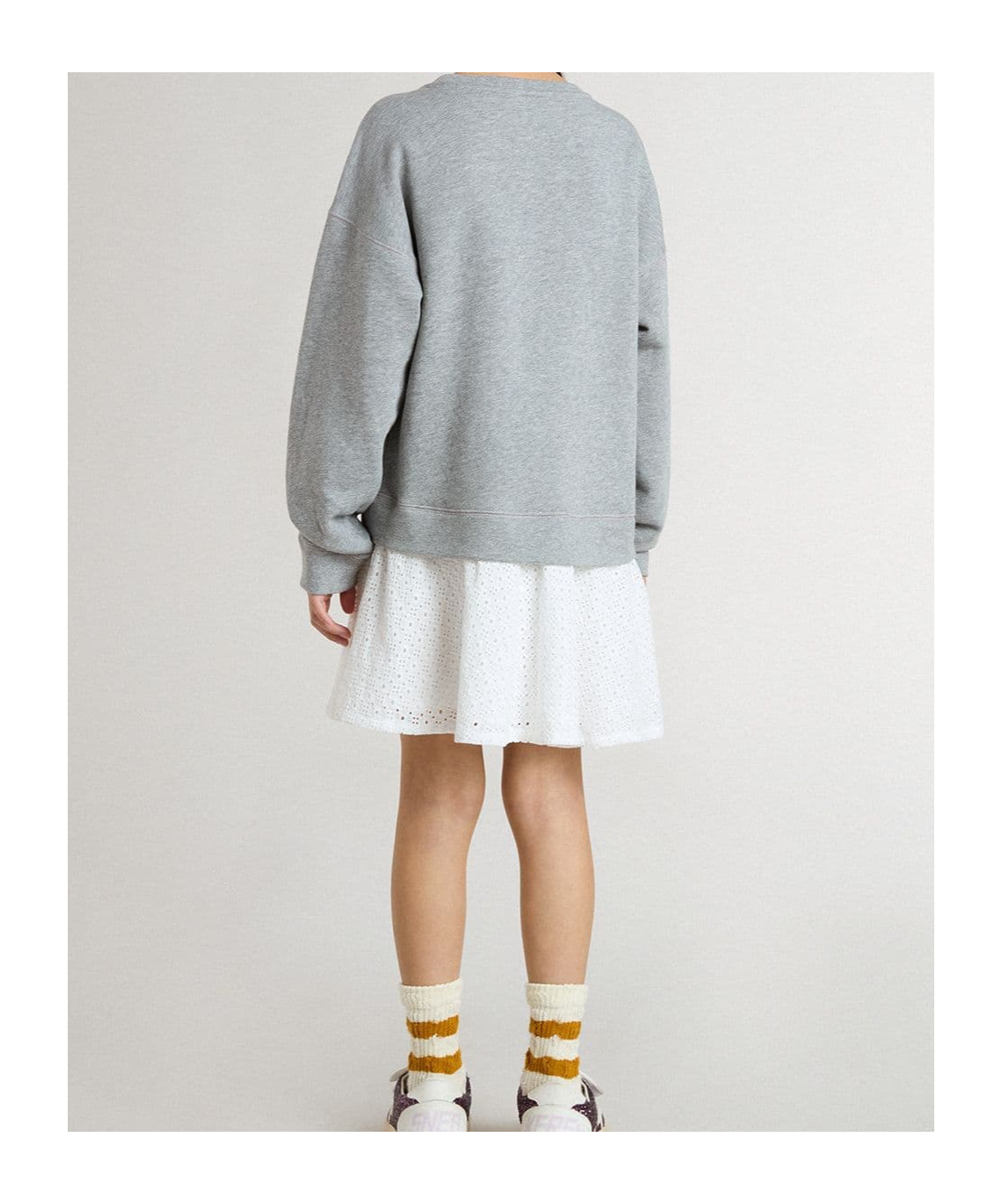 Golden Goose Long-sleeved Dress In Gray
