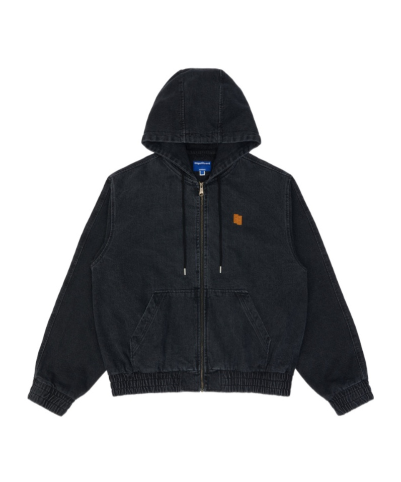 Ader Error Sv Tag Hooded Work Jacket 01 In Black