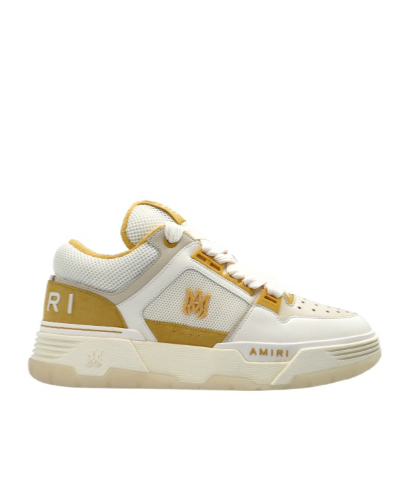 Amiri Ma1 Sneakers In Beige Leather And Fabric In Nude