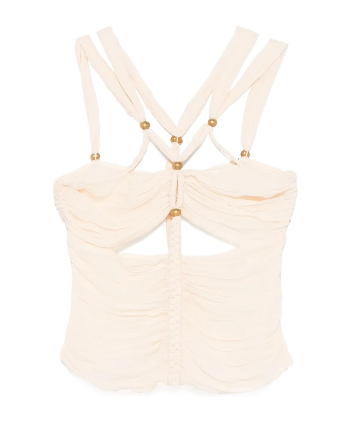 Isabel Marant Draped Ruched Sleeveless Top