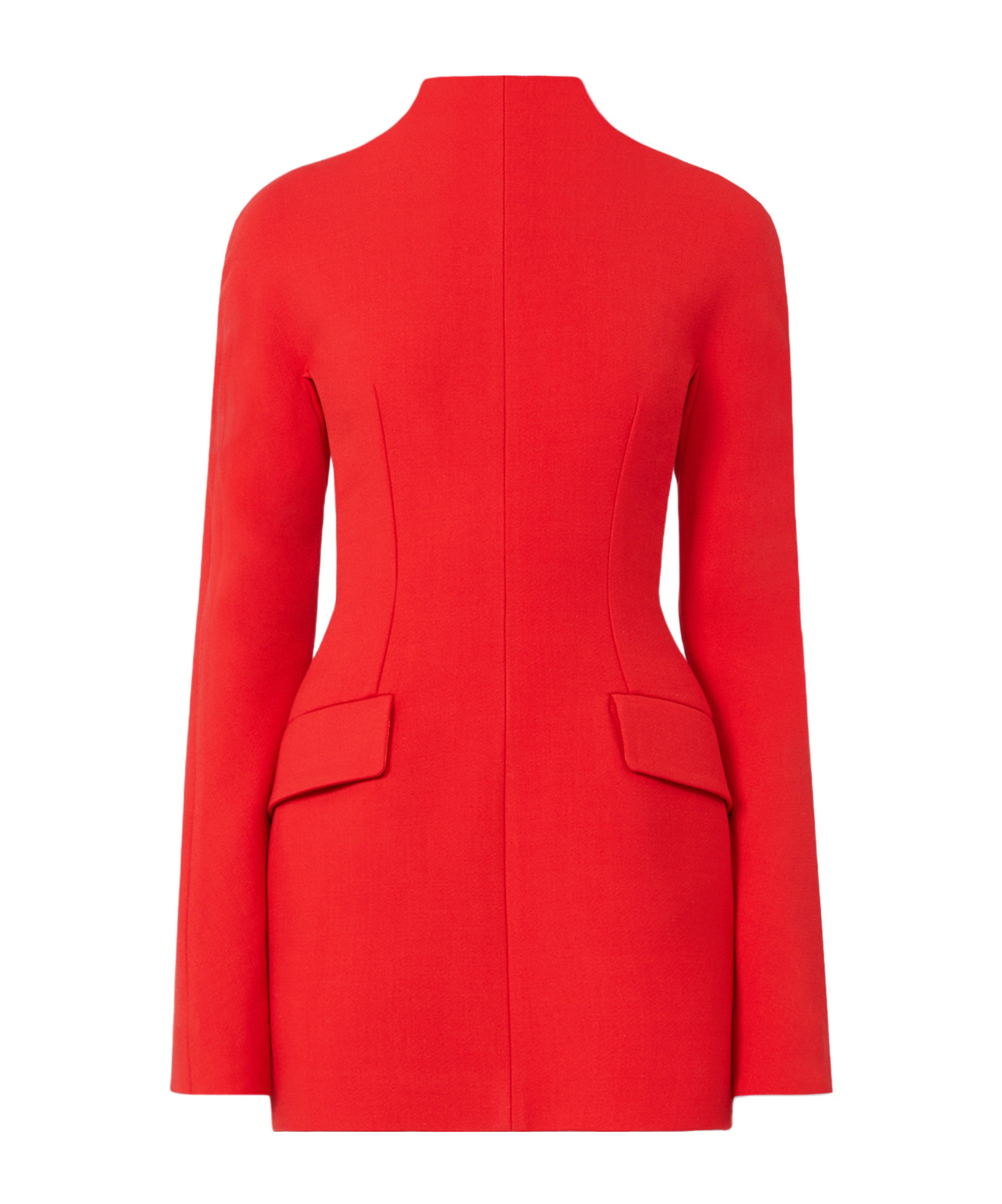 Sportmax Terfrite Wool-blend Gabardine Minidress In Red