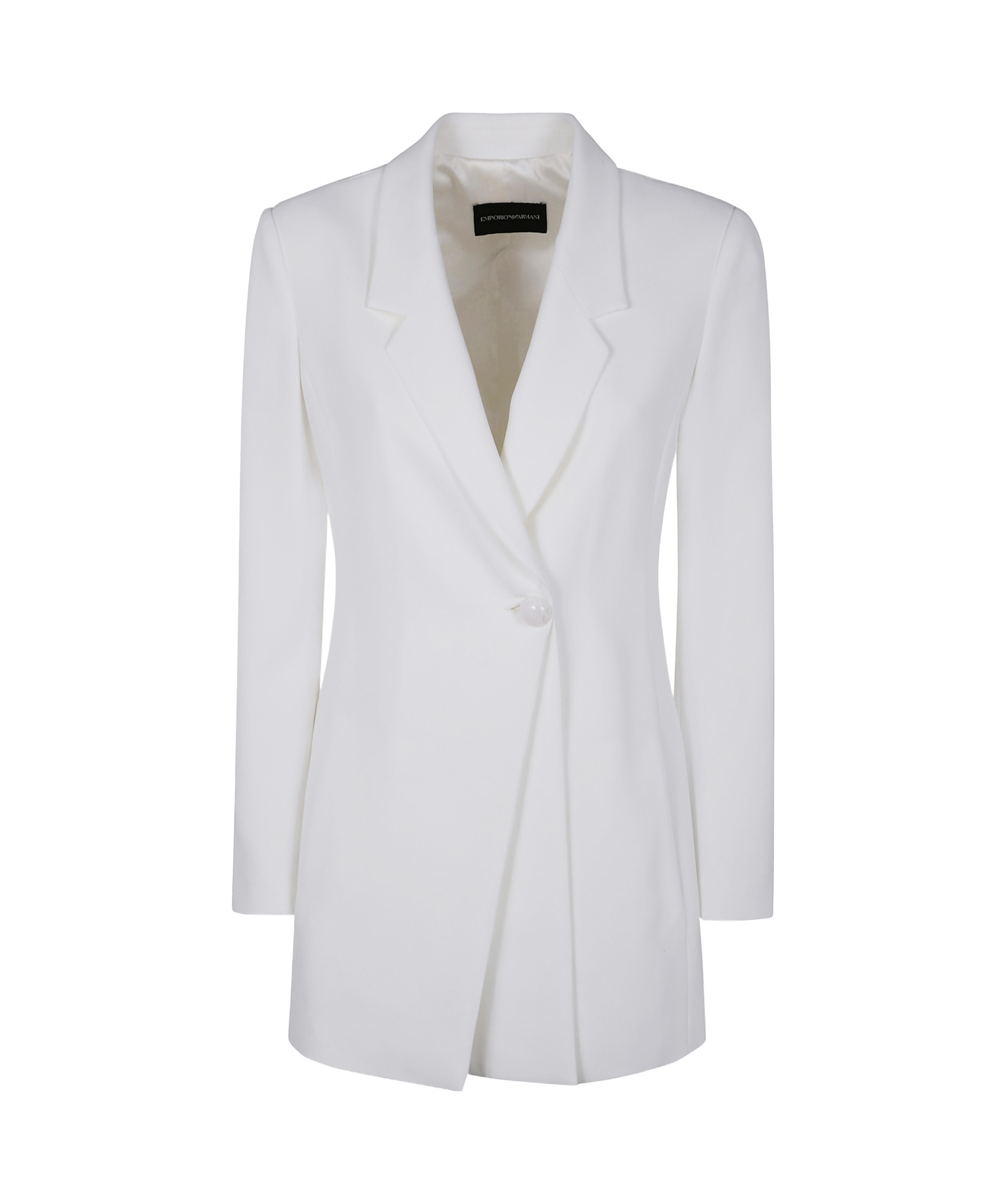 Emporio Armani Long-sleeved Suit Coat In White