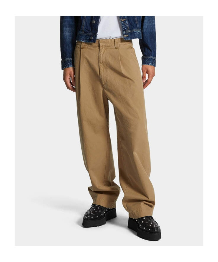 Dsquared2 Easy Zoot Pant In Camel